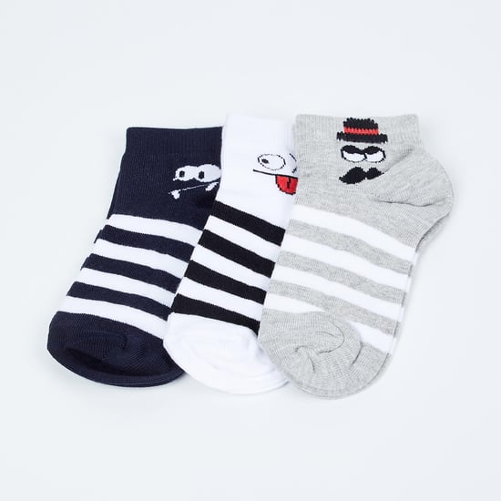 FAME FOREVER Boys Striped Socks- Pack of 6