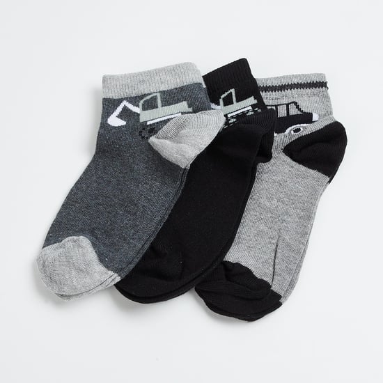 FAME FOREVER Boys Jacquard Socks - Pack of 3