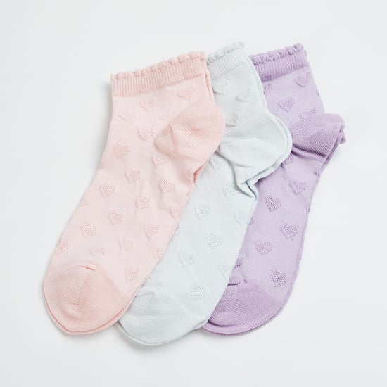 FAME FOREVER Girls Jacquard Socks - Pack of 3