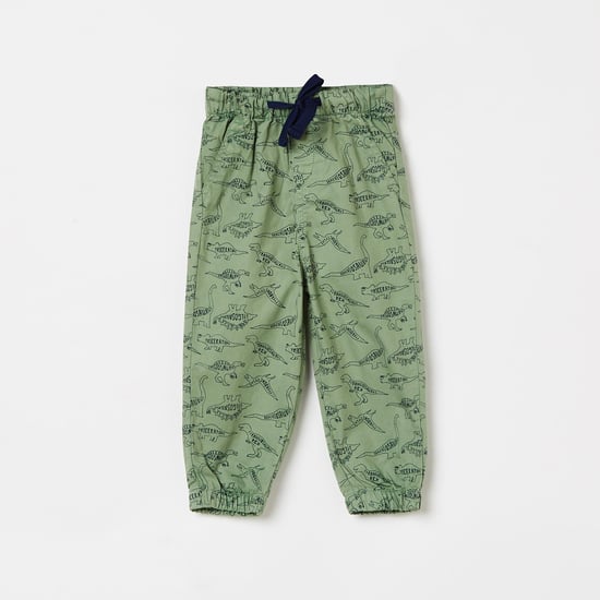 JUNIORS Boys Printed Drawstring Waist Joggers
