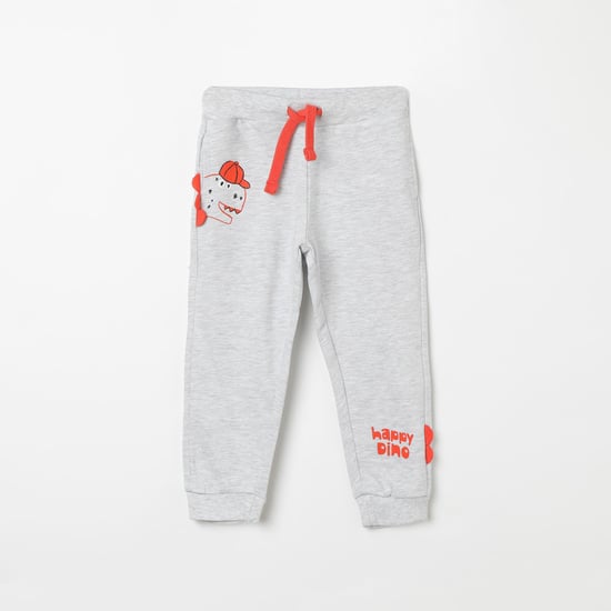 JUNIORS Appliqued Drawstring Waist Joggers