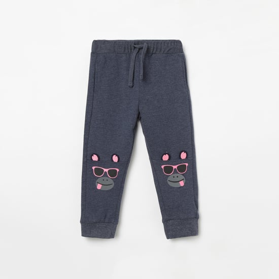 JUNIORS Drawstring-Waist Joggers with Applique