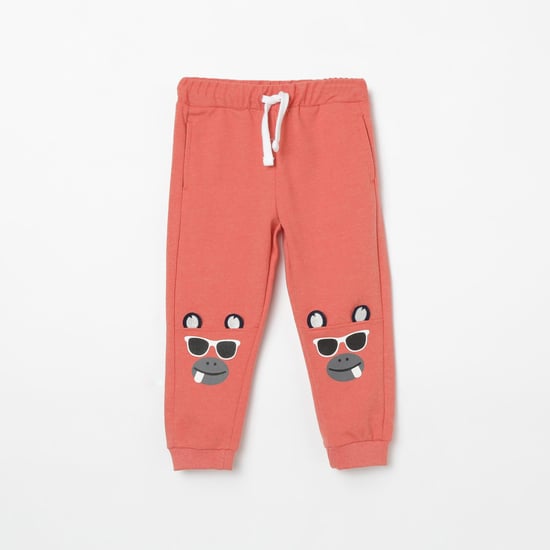 JUNIORS Drawstring-Waist Joggers with Applique