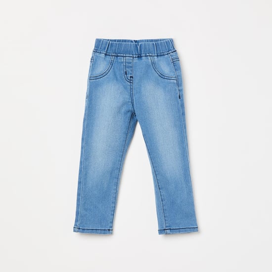 JUNIORS Stonewashed Slim Fit Jeggings