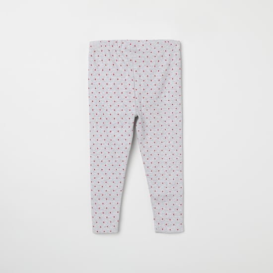 JUNIORS Printed Textured Leggings