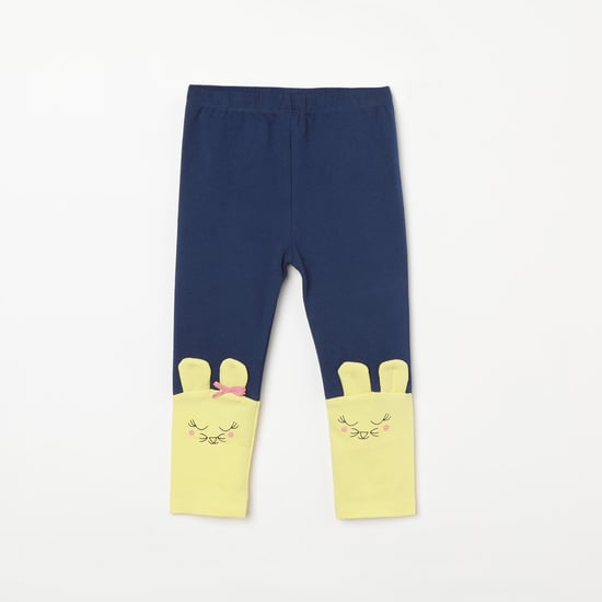 JUNIORS Bunny Appliqued Knitted Leggings