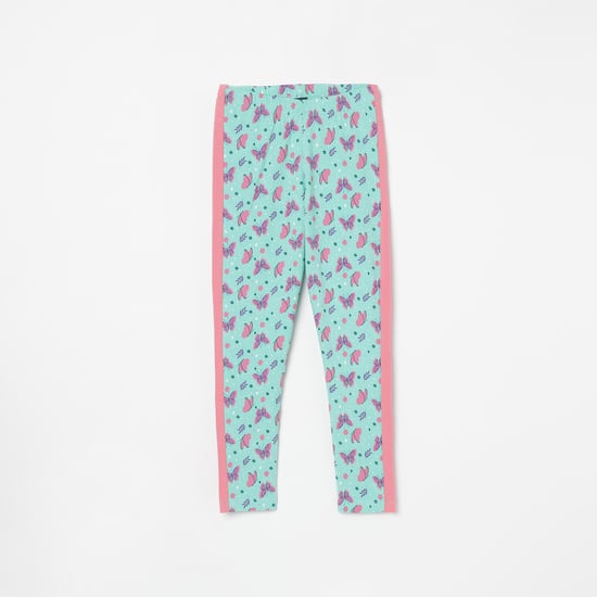 FAME FOREVER YOUNG Printed Elasticated Leggings