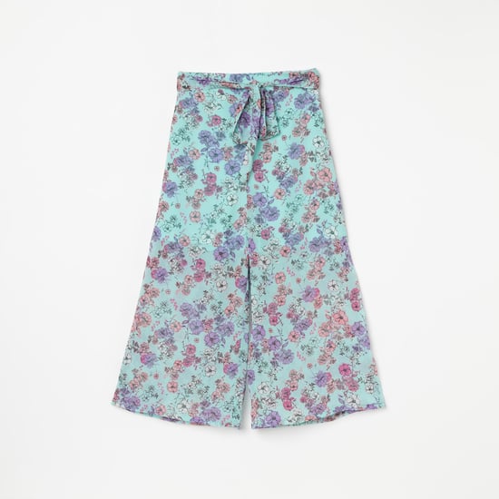 FAME FOREVER YOUNG Printed Culottes with Tie-Up