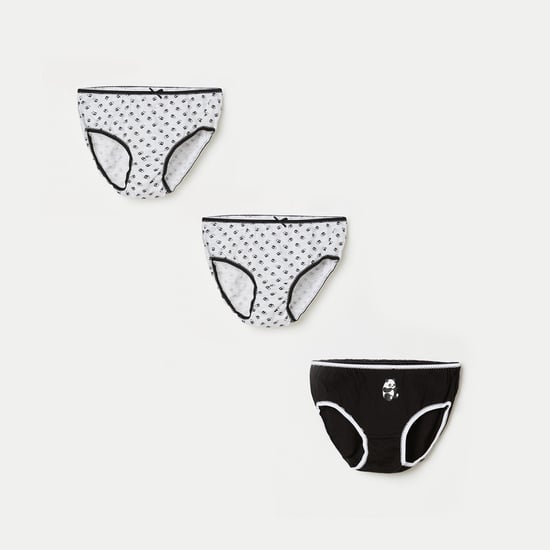 FAME FOREVER Girls Printed Panties- Pack of 3 Pcs