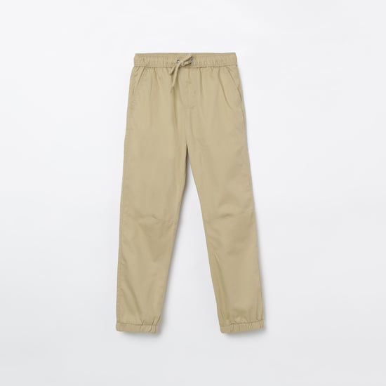 FAME FOREVER KIDS Solid Slim Joggers with Slant Pockets