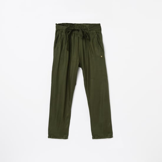 BOSSINI Solid Pleated Trousers