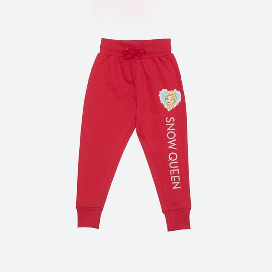 KIDSVILLE Girls Printed Elasticated Joggers