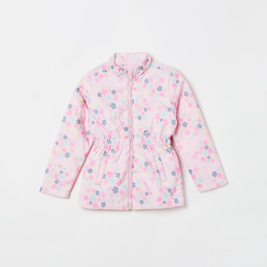 ALLEN SOLLY Girls Floral Print Padded Jacket