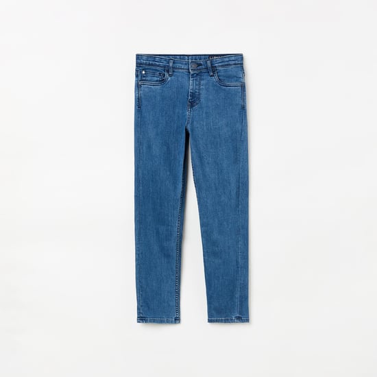 ALLEN SOLLY Girls Solid Slim Fit Jeans