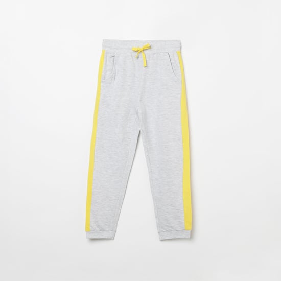 FAME FOREVER YOUNG Heathered Joggers with Contrast Panels