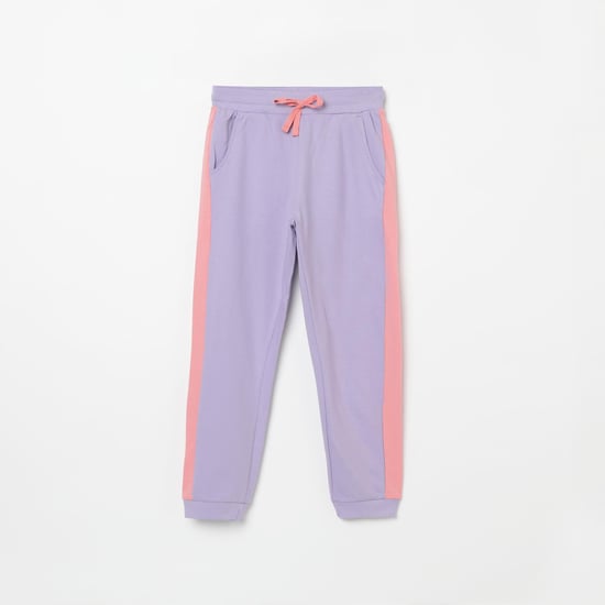 FAME FOREVER YOUNG Textured Joggers with Contrast Taping