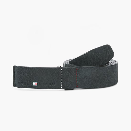 TOMMY HILFIGER Men Genuine Leather Textured Casual Belt