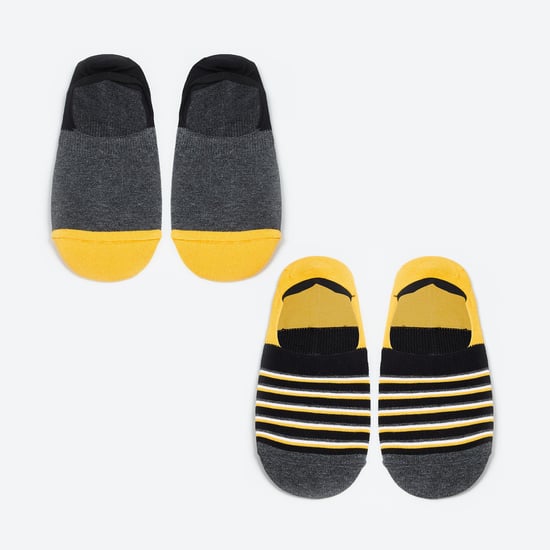 FORCA Men Colourblock No-Show Socks - Pack of 2