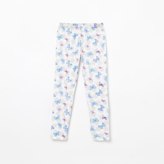 FAME FOREVER KIDS Floral Print Elasticated Leggings