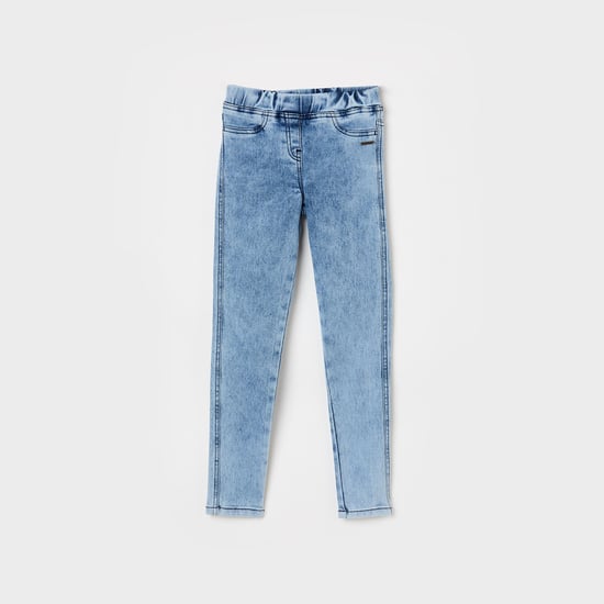 BOSSINI Girls Stonewashed Elasticated Jeggings