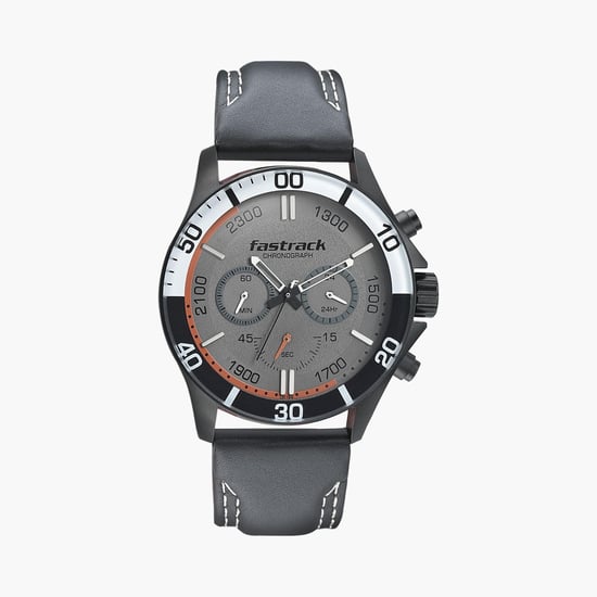 FASTRACK Men Analog Watch with Leather Strap - 3072NL01