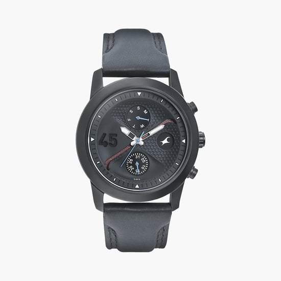 FASTRACK Men Analog Watch with Leather Strap - 3216NL01