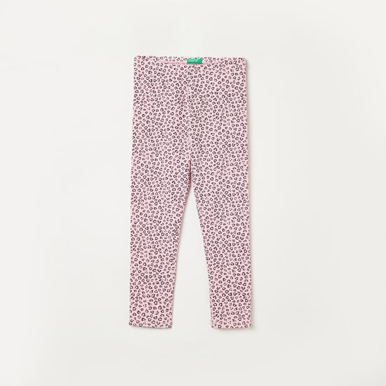 UNITED COLORS OF BENETTON Girls Printed Knitted Leggings