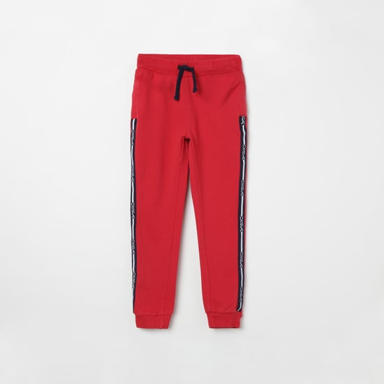U.S. POLO ASSN. KIDS Tape Detailed Drawstring Waist Joggers