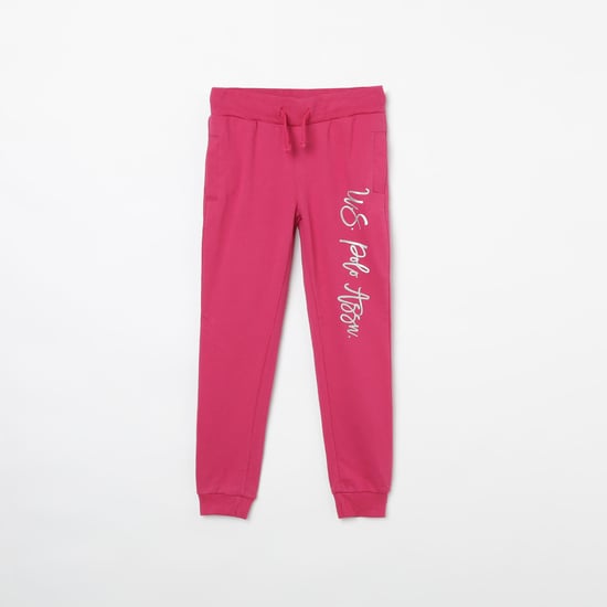 U.S. POLO ASSN. KIDS Printed Drawstring Waist Joggers
