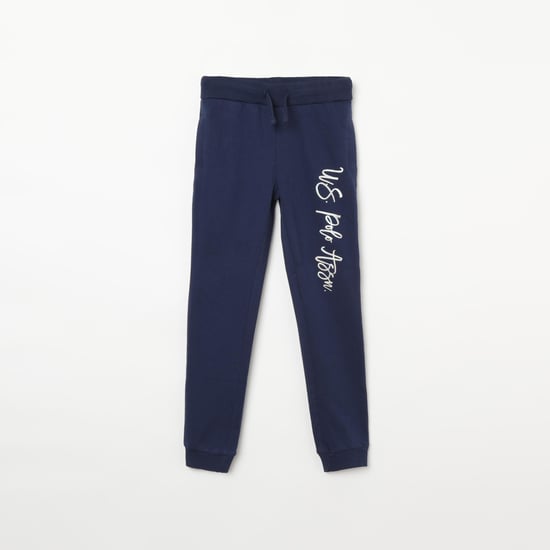 U.S. POLO ASSN. KIDS Printed Drawstring Waist Joggers