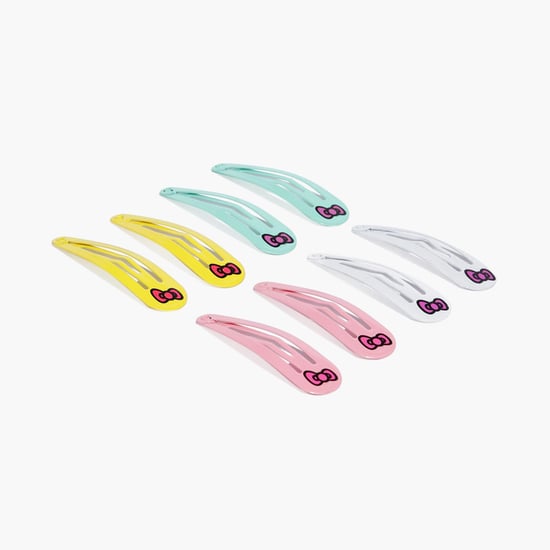 TONIQ KIDS Bow Print Tic-Tac Clips - Set of 8