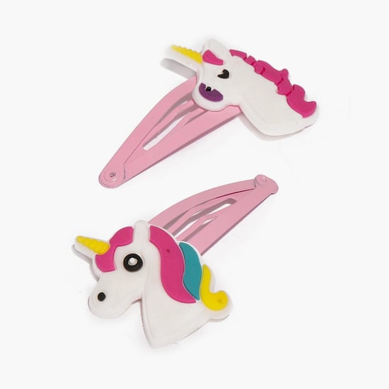 TONIQ KIDS Unicorn Embellished Tic-Tac Clips - Set of 2