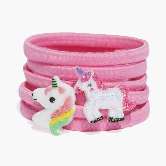 TONIQ KIDS Unicorn Embellished Rubber Band  - Set of 6