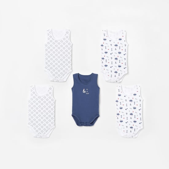 JUNIORS BASICS Printed Bodysuit - Pack of 5