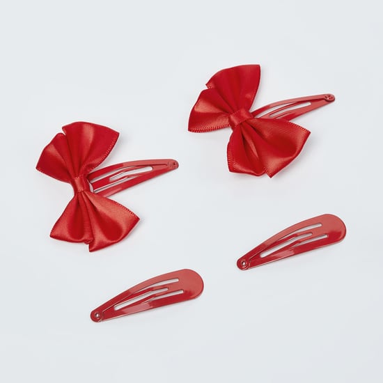TONIQ KIDS Bow Accent Tic-Tac Clips - Set of 4