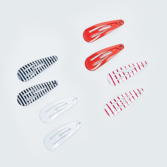 TONIQ KIDS Printed Hair Clip - Pack of 8