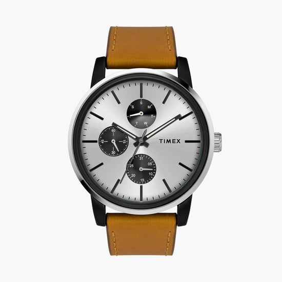 TIMEX Men Multifunction Watch with Leather Strap - TWEG18901