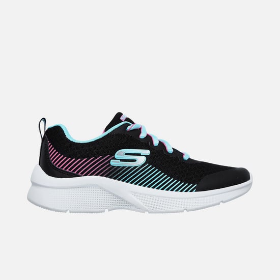 SKECHERS Textured Lace-Up Casual Shoes