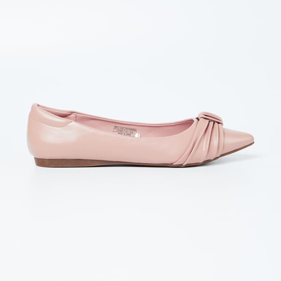 ALLEN SOLLY Solid Pointed-Toe Ballerinas