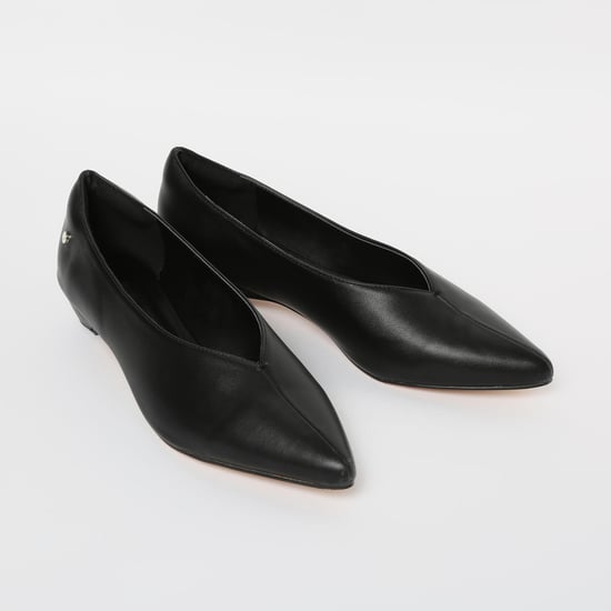 ALLEN SOLLY Solid French Heel Pumps