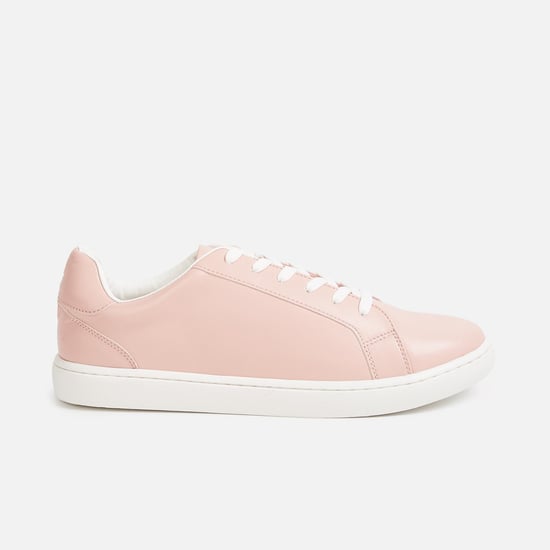 ALLEN SOLLY Women Solid Lace-Up Sneakers