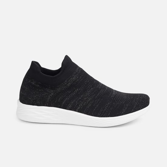 ALLEN SOLLY Women Textured Sock-Knit Shoes