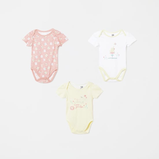 FS MINI KLUB Printed Knitted Rompers