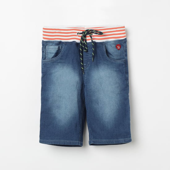 GINI & JONY Stonewashed Elasticated Denim Shorts
