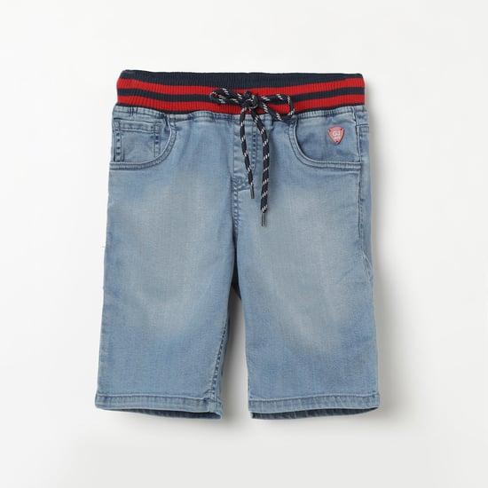 GINI & JONY Stonewashed Bermuda Elasticated Denim Shorts