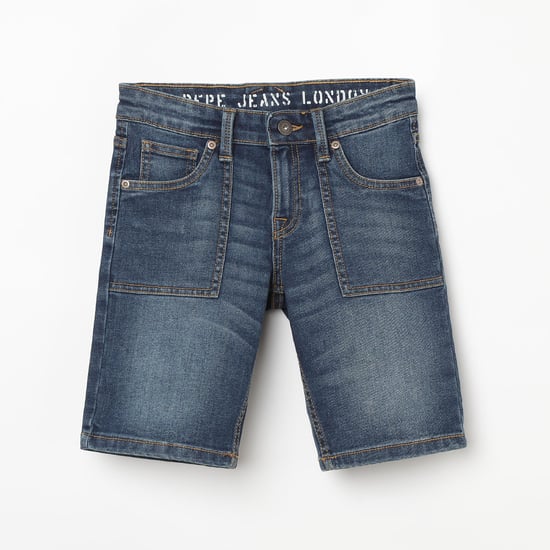 PEPE JEANS Stonewashed Denim Shorts