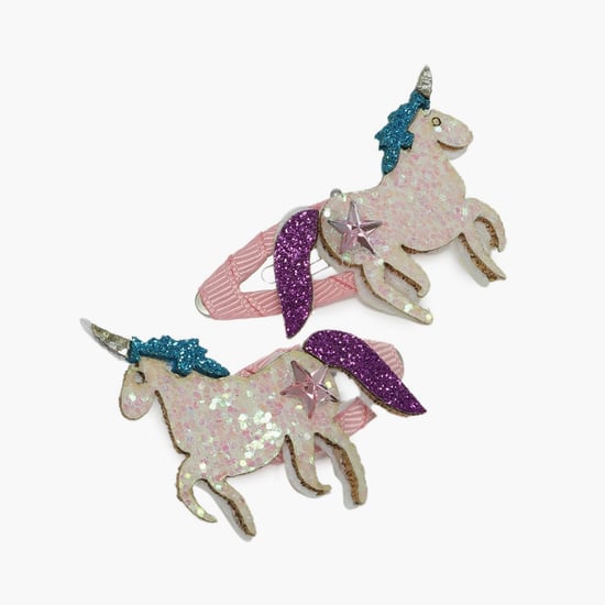 TONIQ KIDS Girls Embellished Hair Clips- Set of 2