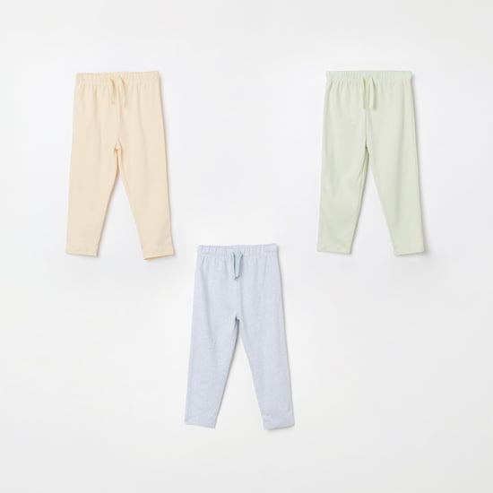 FS MINI KLUB Solid Drawstring Waist Pyjamas - Pack of 3