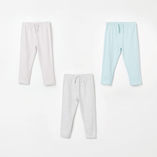 FS MINI KLUB Solid Drawstring Waist Pyjamas - Pack of 3