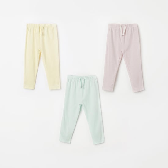 FS MINI KLUB Solid Drawstring Waist Pyjamas - Pack of 3